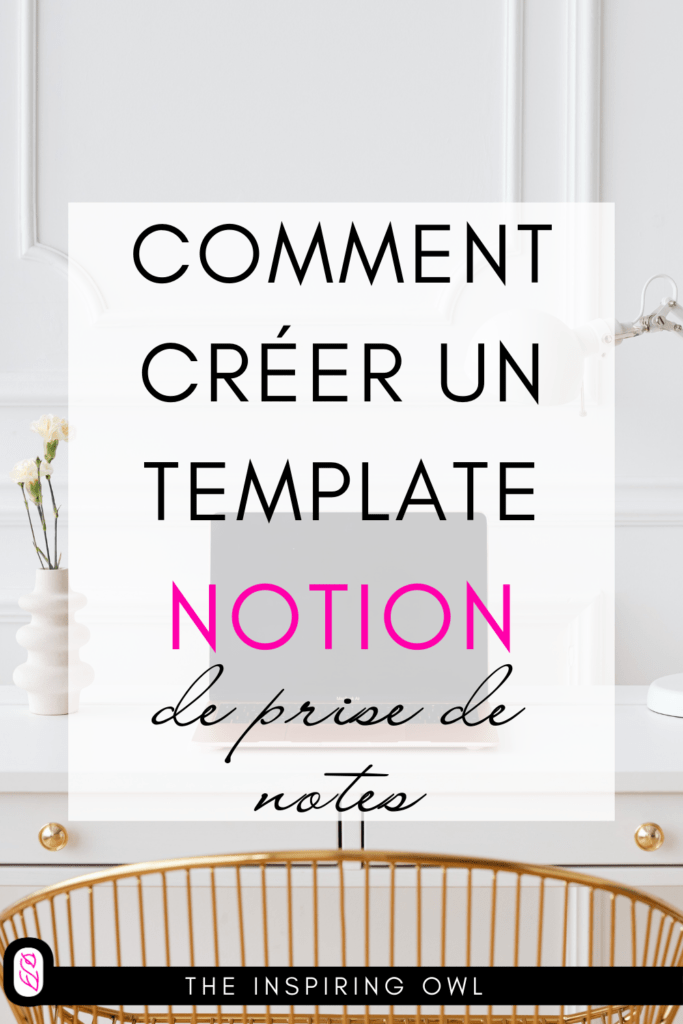 prendre des notes notion