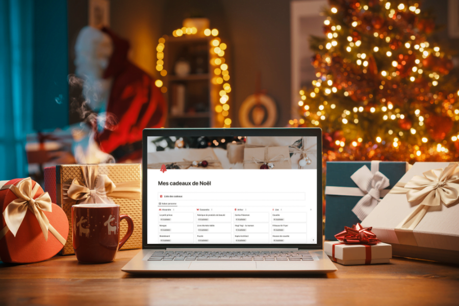 Liste de cadeaux de Noel - breadcumb