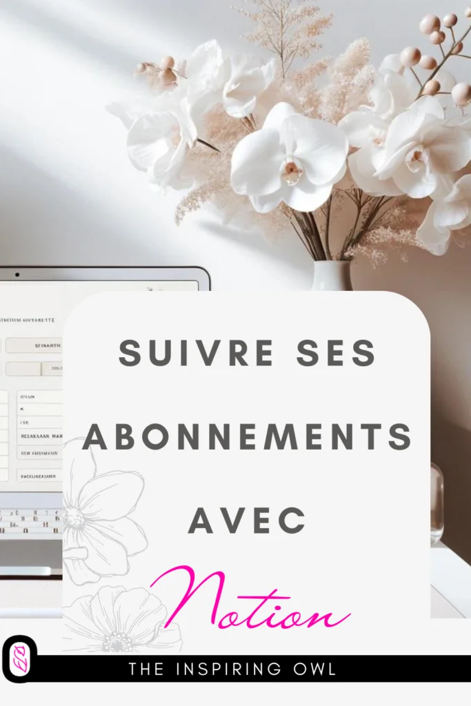 template notion abonnement