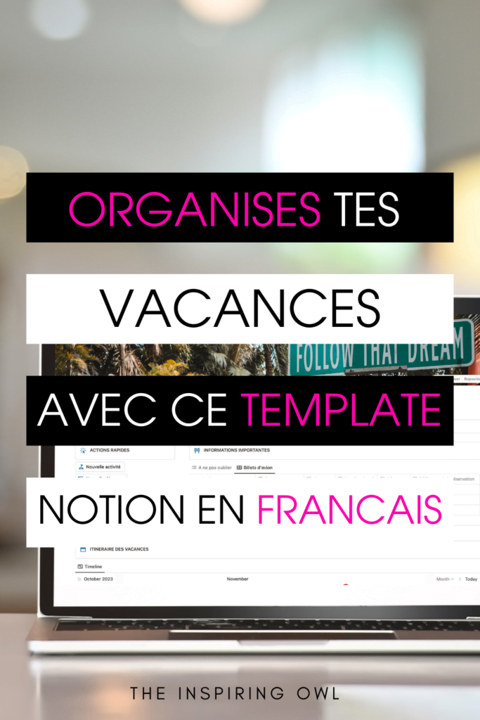 organiseur vacances