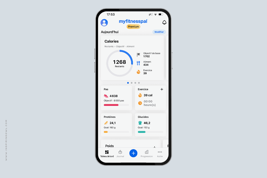 Outils myfitnesspal