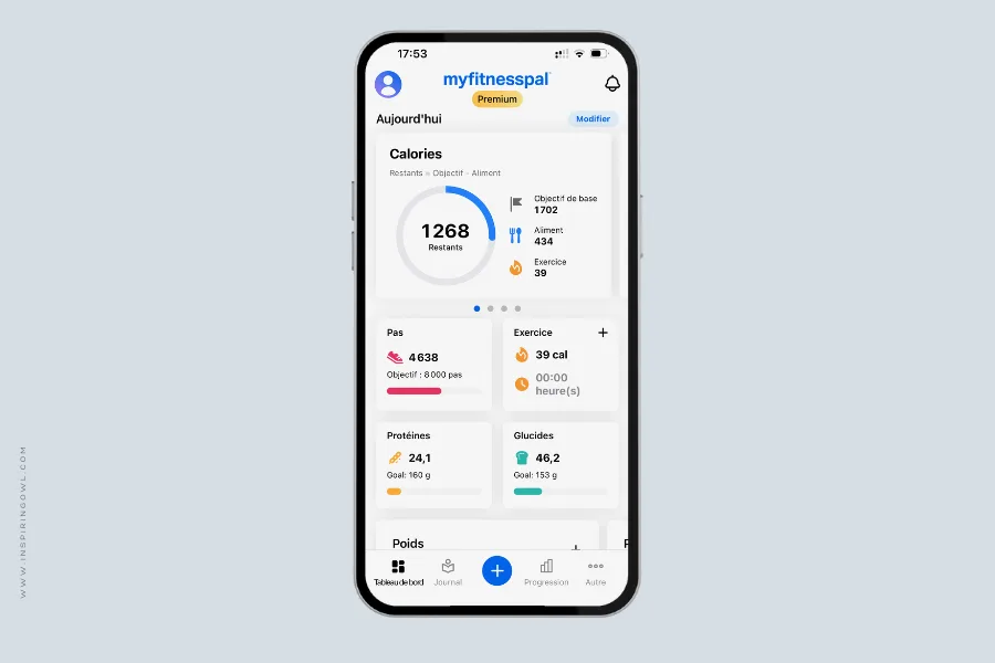 Outils myfitnesspal