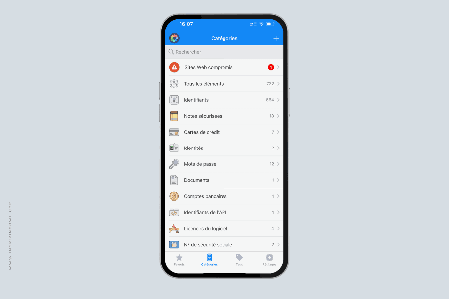 Outil 1password