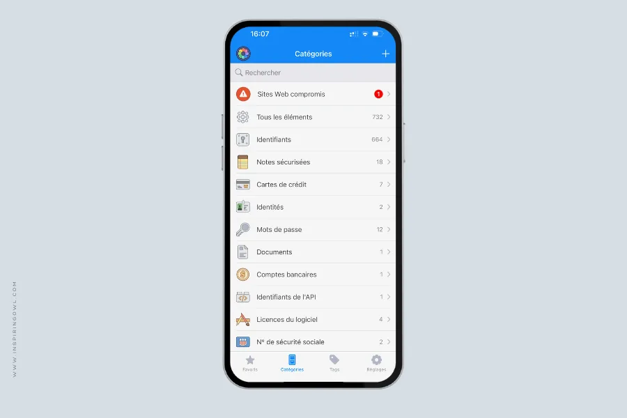 Outil 1password