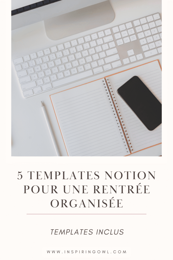 rentrée organisée notion